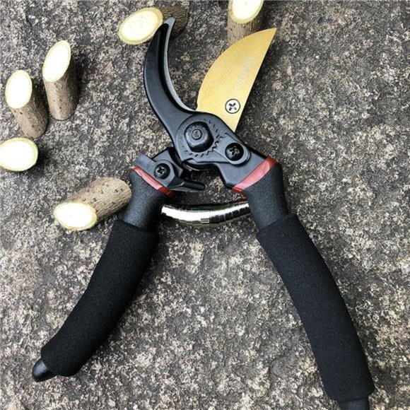8" Professional Premium Titanium Bypass Pruning Shears (GPPS-1003), Hand Pruners - Picture 7 of 7